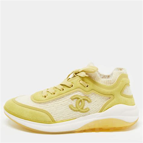 chanel sneakers legergroen